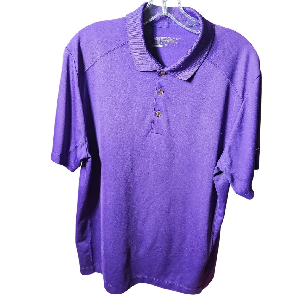Nike Golf Purple Performance Polo Shirt Xl Mens